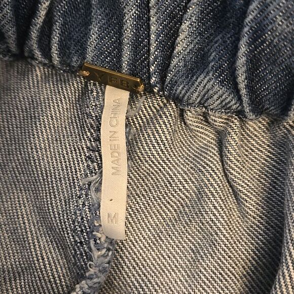 Young Fabulous And Broke Flowy Wide Leg Blue Denim Jeans - Picture 5 of 6